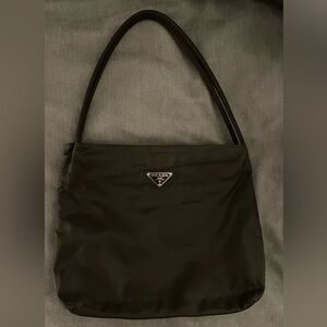 Prada Dark Green Nylon Tote
